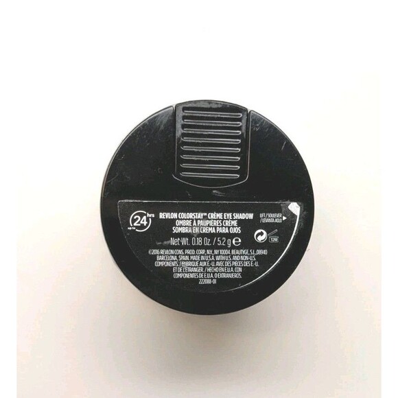 Revlon ColorStay Creme Eye Shadow, 755 Licorice, 0.18 oz Metallic Silver Sealed - Picture 3 of 9